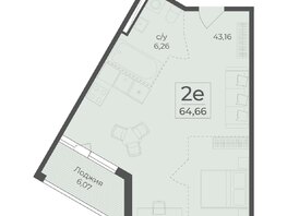 Продается 2-комнатная квартира ЖК Ботаника, сек 3-4, 64.66  м&sup2;, 21540185 рублей