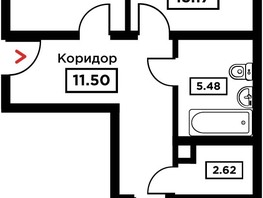 Продается 2-комнатная квартира ЖК Сердце, 63.11  м², 18933000 рублей