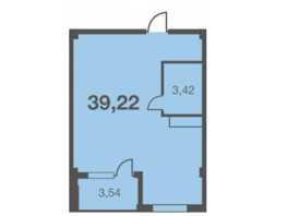 Продается 1-комнатная квартира ЖК Каравелла Португалии, литера 5, 39.22  м², 15568000 рублей