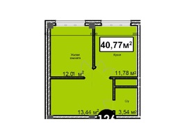 Продается 1-комнатная квартира ЖК Николаевский-Ессентуки, 40.77  м²