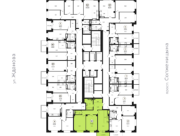 Продается 3-комнатная квартира ЖК Сокольники, литера 10, 78.12  м&sup2;, 9374400 рублей