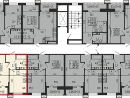 Продается 1-комнатная квартира ЖК Звезды, литер 9, 40.4 м², 5051000 рублей