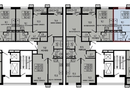 Продается 1-комнатная квартира ЖК Звезды, литер 10, 39.9 м², 5068000 рублей