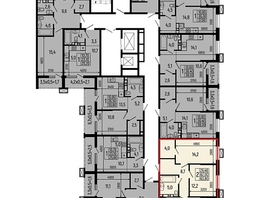 Продается 2-комнатная квартира ЖК Звезды, литер 11, 63.8 м², 7593000 рублей