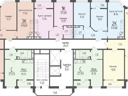 Продается 2-комнатная квартира ЖК Портрет 2, 49.66  м&sup2;, 7720000 рублей