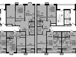 Продается 1-комнатная квартира ЖК Звезды, литер 10, 38  м&sup2;, 5624000 рублей