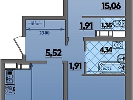 Продается 2-комнатная квартира ЖК Предгорье ЛАГО-НАКИ, литер 4, 63.33  м&sup2;, 7150000 рублей