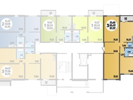 Продается 3-комнатная квартира ЖК Предгорье ЛАГО-НАКИ, литера 2, 87.39  м², 7908999 рублей