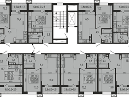 Продается 1-комнатная квартира ЖК Звезды, литер 9, 37.6  м², 4867000 рублей