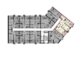 Продается 2-комнатная квартира ЖК Звезды, литер 11, 60.6  м², 6606000 рублей