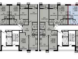 Продается 1-комнатная квартира ЖК Звезды, литер 10, 39.9  м², 4988000 рублей