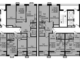 Продается 2-комнатная квартира ЖК Звезды, литер 10, 65.9  м², 7315000 рублей