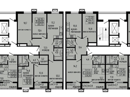 Продается 2-комнатная квартира ЖК Звезды, литер 10, 66.4  м², 7105000 рублей