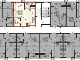 Продается 1-комнатная квартира ЖК Звезды, литер 9, 36.7  м², 6974000 рублей