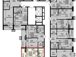 Продается Студия ЖК Звезды, литер 11, 25.6  м², 3843000 рублей