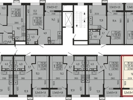 Продается 1-комнатная квартира ЖК Звезды, литер 12, 37.4  м², 7107000 рублей