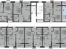 Продается 1-комнатная квартира ЖК Звезды, литер 12, 37.9  м², 5081000 рублей