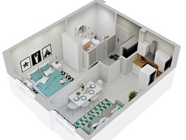 Продается 1-комнатная квартира ЖК Зеленая территория, литера 1.2, 37.56  м², 5258400 рублей