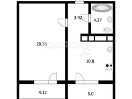 Продается 1-комнатная квартира Карякина ул, 45  м², 4700000 рублей