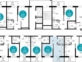 Продается 1-комнатная квартира ЖК Лестория, дом 1, 29.3 м², 16906100 рублей