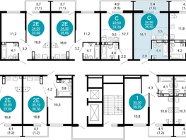 Продается 1-комнатная квартира ЖК Лестория, дом 2, 26.3  м&sup2;, 14742516 рублей