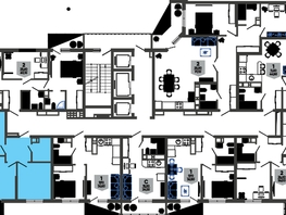 Продается 2-комнатная квартира ЖК Облака-3, дом 1, 56.1  м², 10821690 рублей