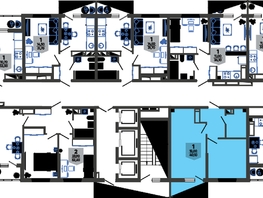 Продается 1-комнатная квартира ЖК Облака-3, дом 1, 40.1  м², 7913735 рублей