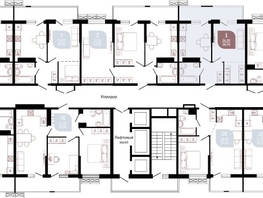 Продается 1-комнатная квартира ЖК Отражение, 2 очередь литера 4, 40 м², 5612000 рублей