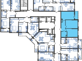 Продается 2-комнатная квартира ЖК Облака-3, дом 1, 50.8  м², 9357360 рублей