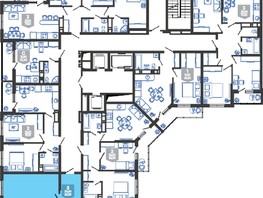 Продается 2-комнатная квартира ЖК Облака-3, дом 1, 62  м², 10850000 рублей