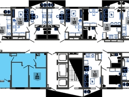 Продается 2-комнатная квартира ЖК Облака-3, дом 1, 52.6  м², 9588980 рублей