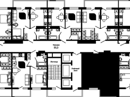 Продается 1-комнатная квартира ЖК Отражение, 2 очередь литера 3, 42.7 м², 5683370 рублей