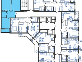 Продается 2-комнатная квартира ЖК Облака-3, дом 1, 55.9  м², 10605907 рублей