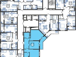 Продается 2-комнатная квартира ЖК Облака-3, дом 1, 58.5  м&sup2;, 11889072 рублей