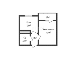Продается 1-комнатная квартира Западный Обход ул, 23  м², 3100000 рублей