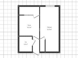 Продается 1-комнатная квартира Заполярная ул, 34.5  м², 3300000 рублей