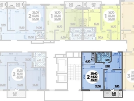 Продается 2-комнатная квартира ЖК Парк у дома, литера 8.3, 45.2  м², 8110000 рублей