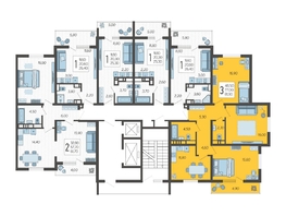 Продается 3-комнатная квартира ЖК Горный квартал, литера 2, 81.9  м², 22113000 рублей