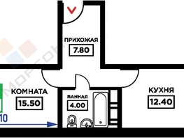 Продается 1-комнатная квартира Дубравная ул, 40.7  м², 3699000 рублей