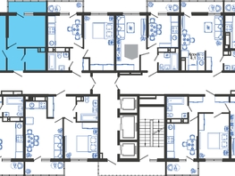 Продается 1-комнатная квартира ЖК Облака-3, дом 1, 36.6  м², 7947690 рублей