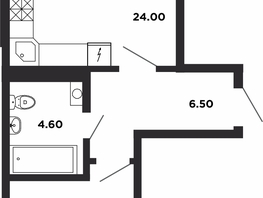 Продается 1-комнатная квартира ЖК Neo-квартал Красная площадь, 13, 52.1  м², 8596500 рублей