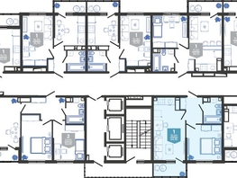 Продается 1-комнатная квартира ЖК Облака-3, дом 1, 40.1  м², 7989925 рублей