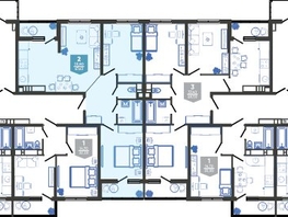 Продается 2-комнатная квартира ЖК Облака-3, дом 1, 67.6  м², 12316720 рублей