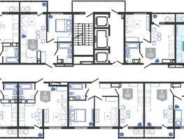 Продается 1-комнатная квартира ЖК Облака-3, дом 1, 33.7  м², 7508360 рублей