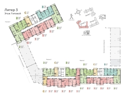 Продается 1-комнатная квартира ЖК Теплые Края, 1 очередь литера 3, 36.93  м², 4874760 рублей