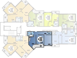 Продается 2-комнатная квартира ЖК Парк у дома, литера 8.2, 62.3  м², 11017684 рублей