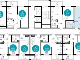 Продается 1-комнатная квартира ЖК Лестория, дом 1, 38.4  м&sup2;, 17424775 рублей