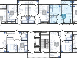 Продается 1-комнатная квартира ЖК Облака-3, дом 1, 36.1  м², 7747421 рублей