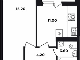 Продается 1-комнатная квартира ЖК Neo-квартал Красная площадь, 14, 36.1  м², 6317500 рублей