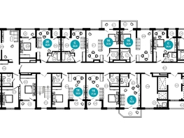 Продается 1-комнатная квартира ЖК Нескучный сад, корпус 2, 23.5  м², 35926800 рублей